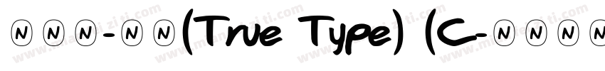 手写体-常规(True Type) (C字体转换